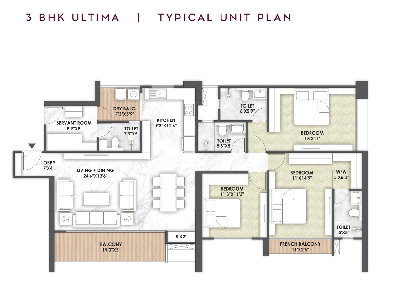 2 BHK Plan